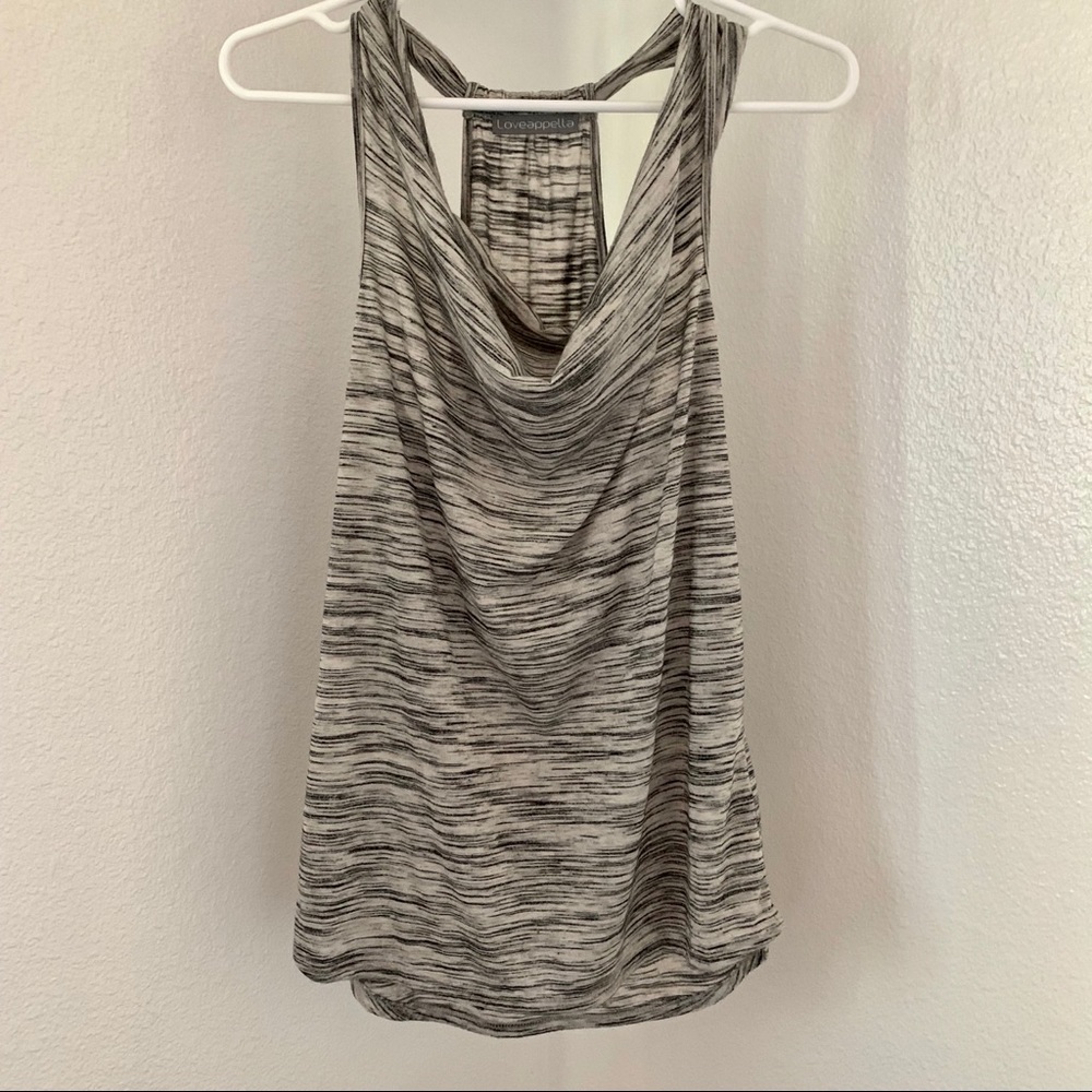 Love Appella Grey Sleeveless Blouse